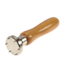 Case opener with 6 pins and wooden handle, diameter 29 mm