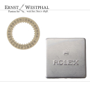 Genuine ROLEX date disk for 3155, champagne