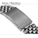 Jubilee style steel bracelet, 20 mm, compatible with ROLEX GMT