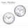 Movimiento enchufable, minireloj insertable, 64 mm, color acero