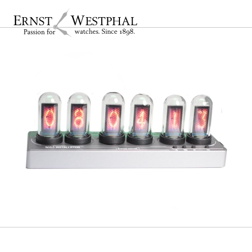 Nixie style table clock with 6 mini LCD displays