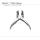 Parallel pliers with rubber attachments for pressing in watch glasses