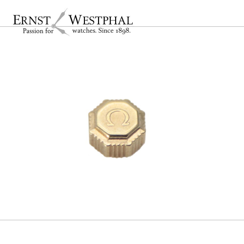 Couronne Omega authentique 42117, jaune 4,6 mm x 2,9 mm