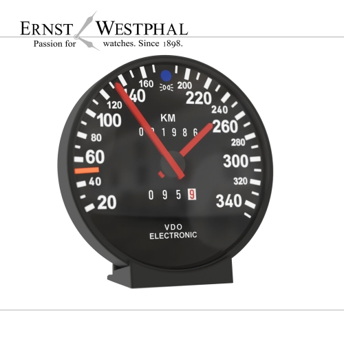 Speedclock II - The time machine in speedometer design / Porsche 959