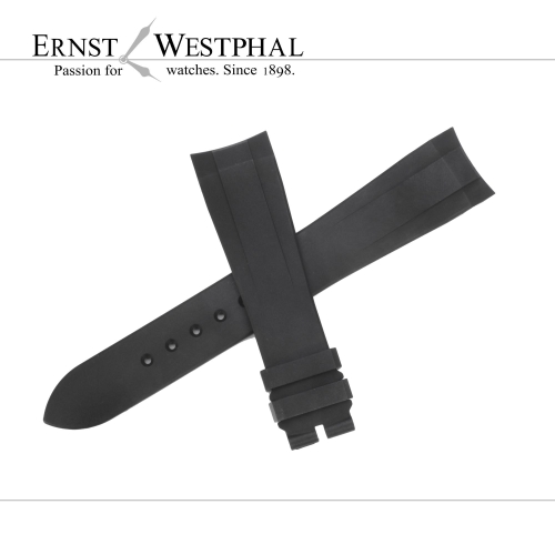ZENITH bracelet en caoutchouc noir 20 mm pour divers ZENITH modèles
