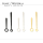 "Baton Tapered" wristwatch hands Ø1.20 / Ø0.70 – 8.00 | 12.00 mm