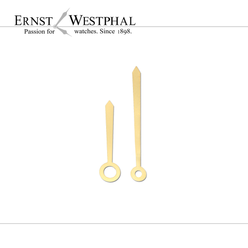 "Baton Tapered" lancette per orologio da polso Ø1,20 / Ø0,70 – 8,00 | 12,00 mm giallo