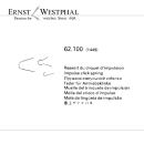 Original OMEGA Ressort du clinquet dimpulsion 1411 pour 450