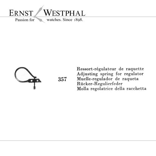 Originale OMEGA Molla regolatrice della racchetta 1356 per 470