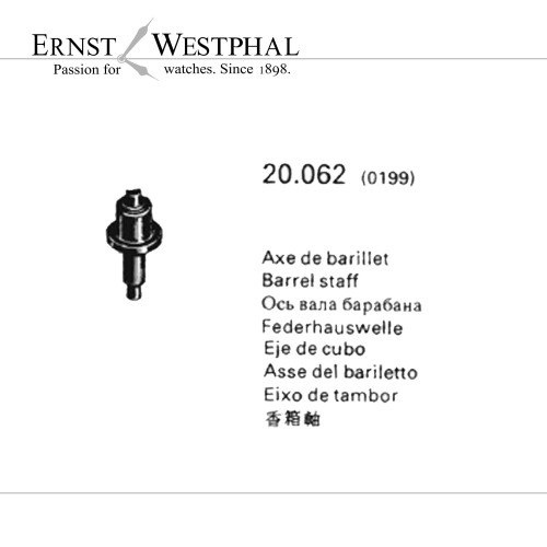 Original LONGINES Eje de cubo 199/1 para 340