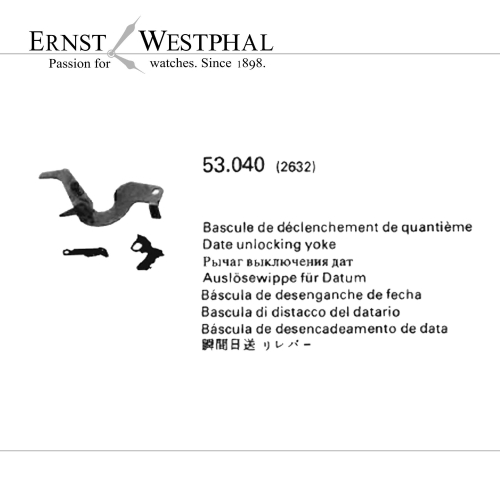 Originale LONGINES Bascula di distacco del datario 2632/1 per 501