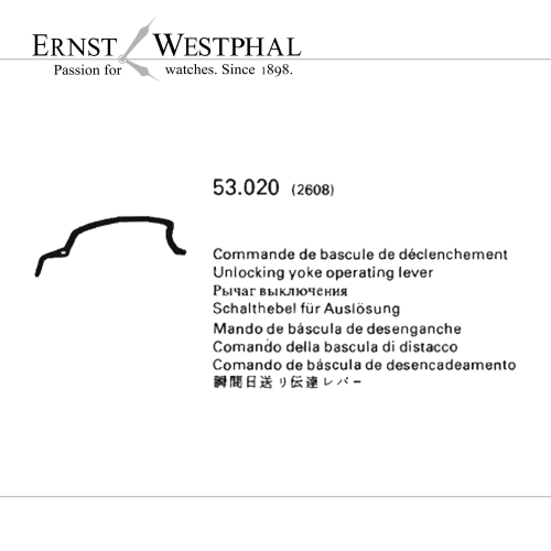 Original LONGINES Commande de bascule de déclenchement 2608 pour 505