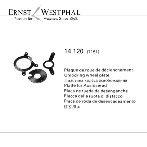 Original LONGINES Placa de rueda de desenganche 7151 para 680