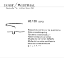 Original LONGINES Muelle del corrector de fecha 2572 para...