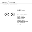 Original CERTINA Ankerrad mit Trieb / Hemmungsrad 705...