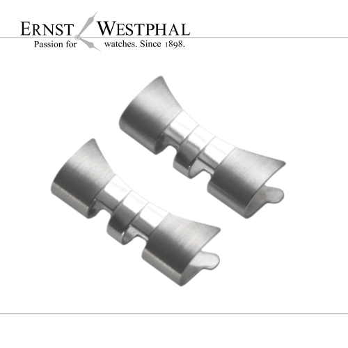 2 Endglieder 20 mm für Rolex Jubilé Stahlarmband kompatibel zu GMT