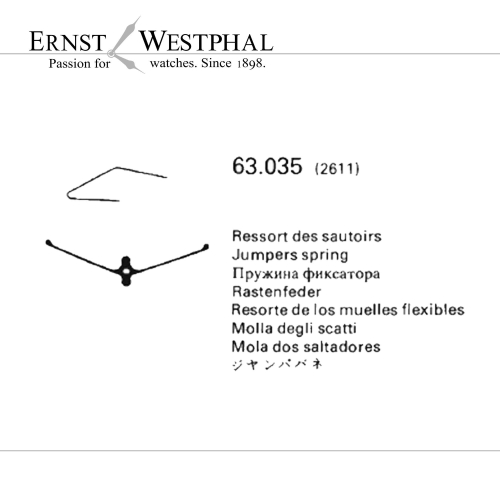 Original VALJOUX Ressort de sautoir 26117750