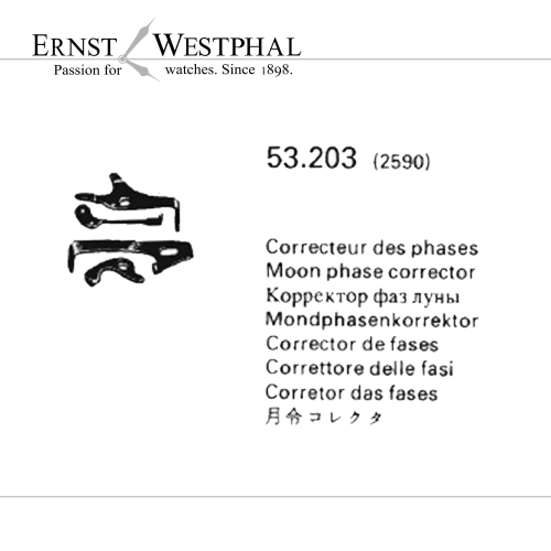 Originale VALJOUX Correttore delle fasi lunari 2590 per 88