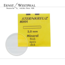 STERNKREUZ watch crystal, mineral glass, flat, extra...