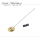 Pendulum with solid bob for mantel clocks incl. rod and hook