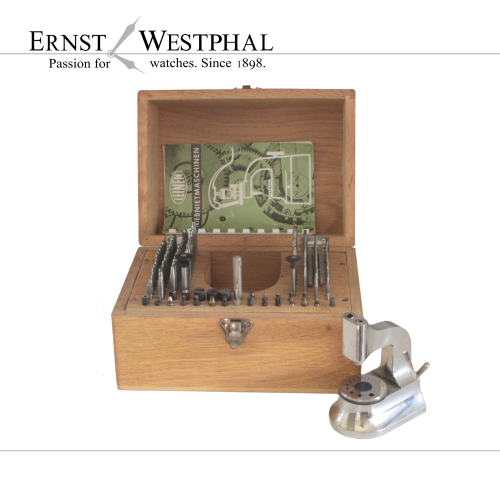 LEINEN Staking tool, watchmaker tool, incl. accessories, used.
