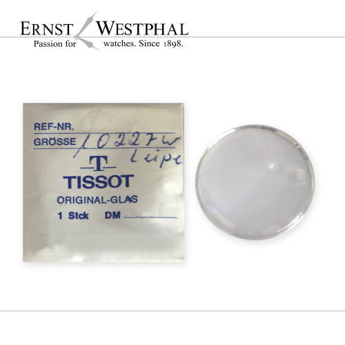 Original TISSOT Glas, Nr. 10227,Lupe, silber für Ref. 40604 Seastar