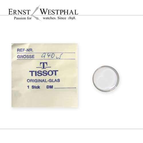 Original TISSOT Glas, Nr. 940, silber für Ref. 35501, 36501, 37501, 38501