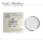 Vetro TISSOT originale, n. 10218, argento per Rif. 40512. 40602, 40504, 44594