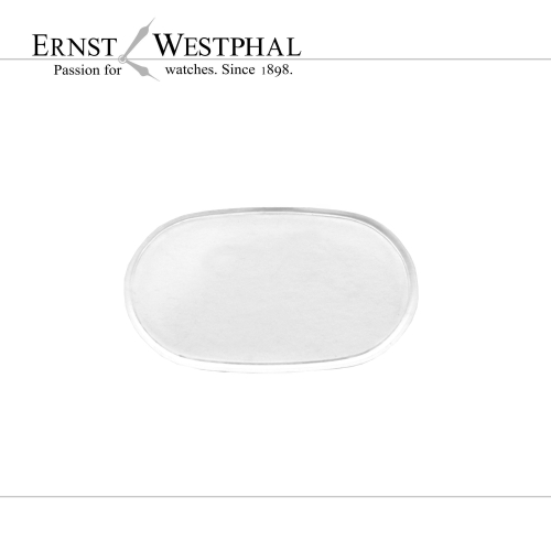 Original ALPINA acrylic crystal 50-554, 18.1 x 31.7 mm, oval