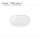Original ALPINA acrylic crystal 50-554, 18.1 x 31.7 mm, oval