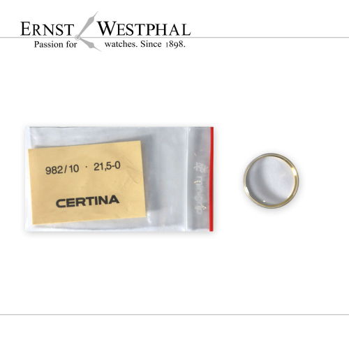 Original CERTINA Crystal, No. 982/10 21.5-0, gold for Ref. 17-198, 17-210