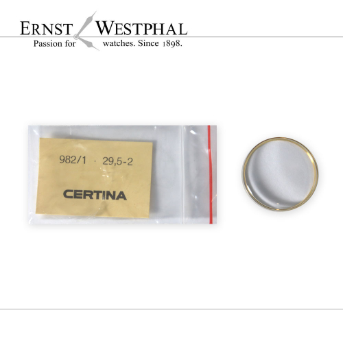 Vetro CERTINA originale, n. 982/1 29,5-2, oro per Rif. 8913, 8946, 8984