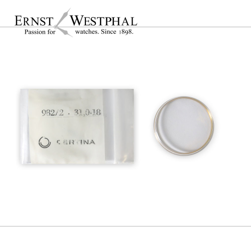 Vetro originale CERTINA, n. 982/2 31,0-18, piatto, oro