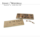 OMEGA price labeler / price tags, brass 145-350.-