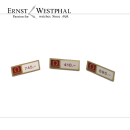 OMEGA price labeler / price tags, brass 355-850.-