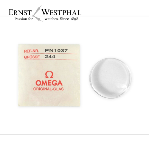 Original OMEGA acrylic crystal PN1037 24.40 x 2.40 mm