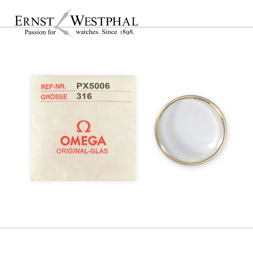 Plexiglás original OMEGA, amarillo PX5006 para 165.001 Seamaster