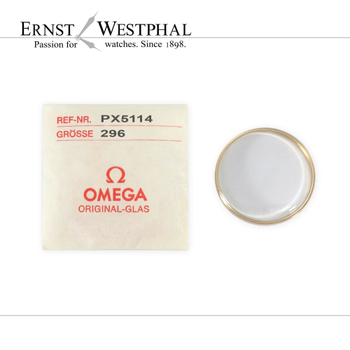 Original OMEGA acrylic crystal, yellow PX5114 for 167.0021, 722.054
