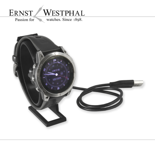 Display and charging stand compatible with GARMIN smartwatches