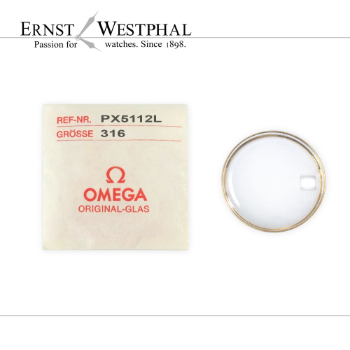 Original OMEGA Acrylglas, Lupe, gelb PX5112 für  168.0018, 168.0053