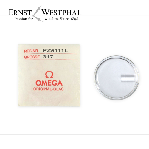 Cristal acrílico OMEGA original, lupa, acero PZ5111 para 166.0032, 166.032