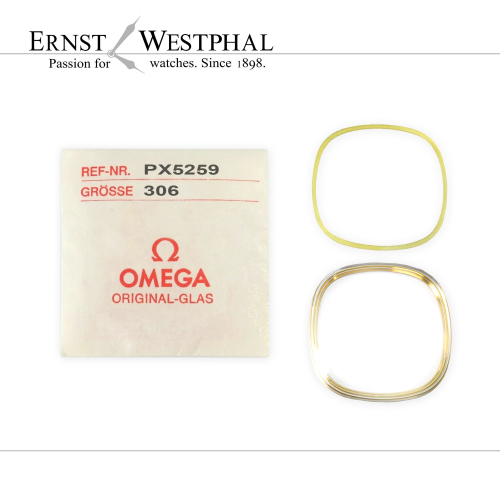 Verre acrylique OMEGA dorigine, jaune PX5259 pour 166.0190, 166.0191