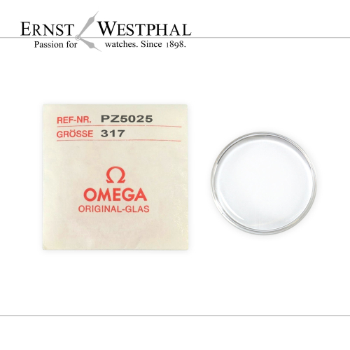 Verre acrylique OMEGA dorigine, acier PZ5025 pour 165.0008, 165.008, 166.0890
