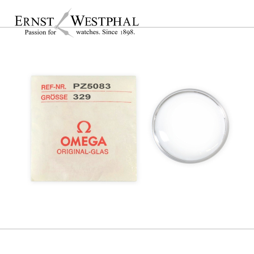 Original OMEGA acrylic crystal, steel PZ5083 for 135.017, 135.033, 136.033