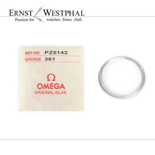 Original OMEGA acrylic crystal, steel PZ5142 for 145.0010, 145.009, 145.010