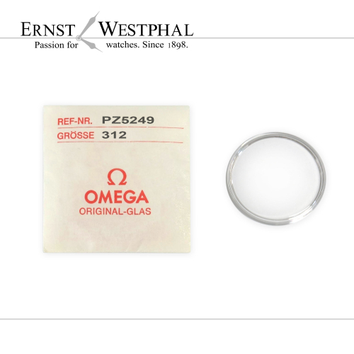 Original OMEGA acrylic crystal, steel PZ5249 for 136.0106, 166.0218, 196.0058