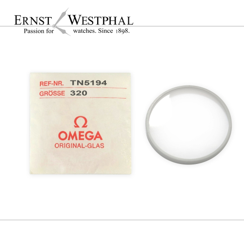 Cristal mineral original OMEGA, TN5194 con junta para 166.087, 166.110, 166.111
