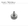 Corona originale Omega 4,5 x 3,0 mm, acciaio - 43232ST