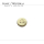 Couronne dorigine Omega 5,00 x 1,90 mm, jaune - 22361NA