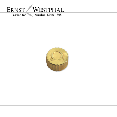 Original Omega crown 3.00 x 1.85 mm, yellow - 42077LA